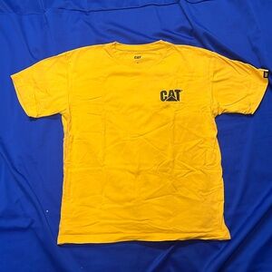 CAT brand Yellow Short Sleeve Tee